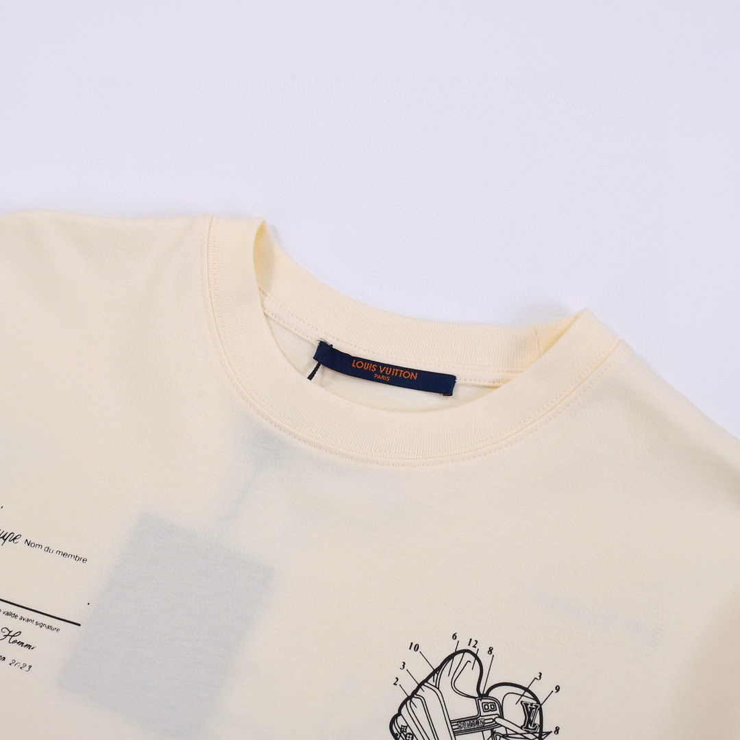 ÁO LOUIS VUITTON print cotton jersey T-shirt