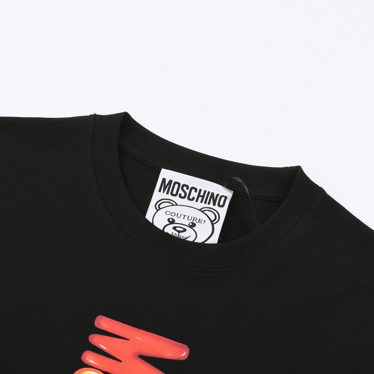 ÁO MOSCHINO print cotton jersey T-shirt