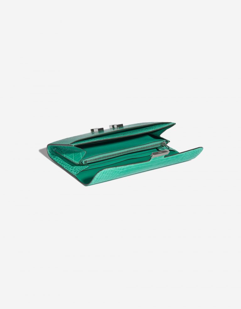 TÚI Hermès Constance Wallet Alligator Vert Jade