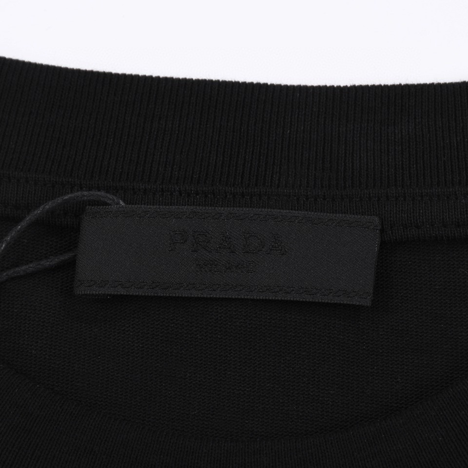 ÁO PRADA print cotton jersey T-shirt