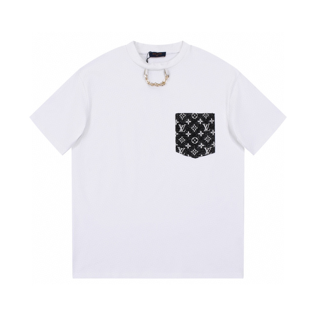 ÁO LOUIS VUITTON print cotton jersey T-shirt