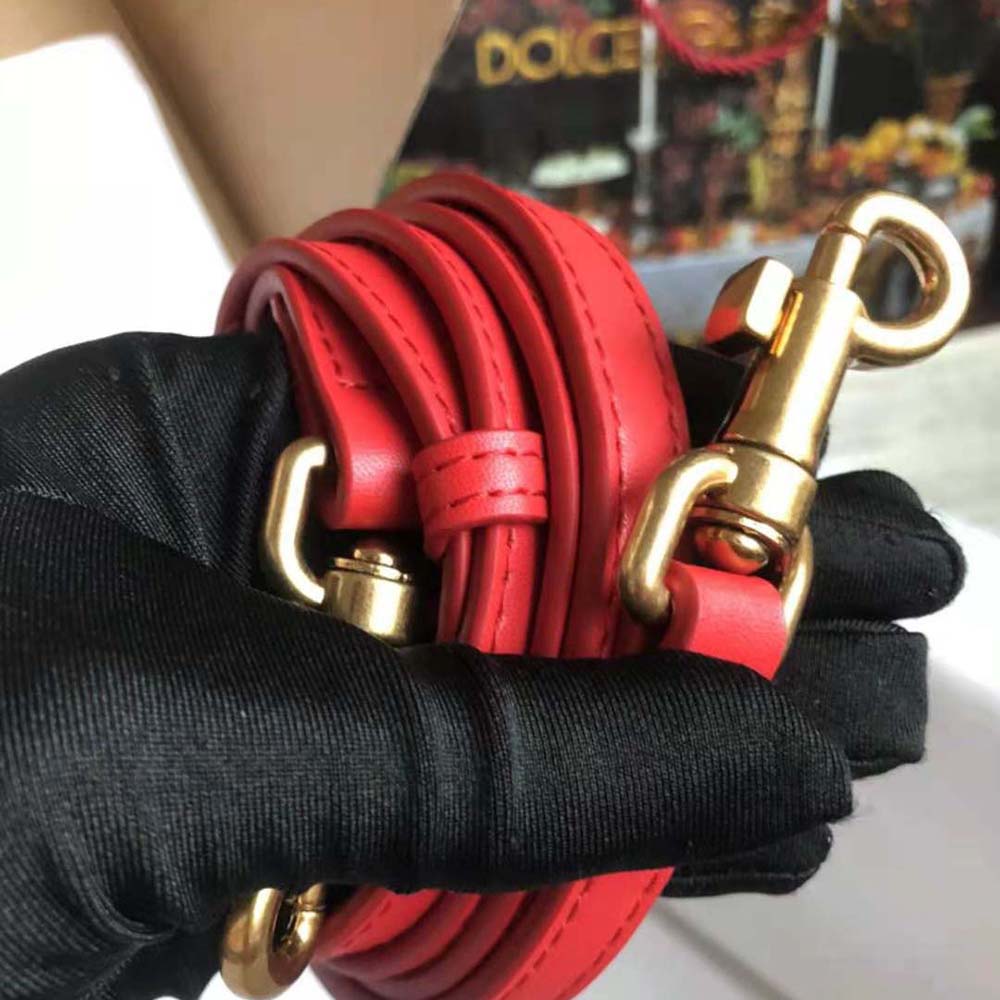 TÚI Dolce Gabbana D&G Women Small Smooth Calfskin Devotion Bag-Red