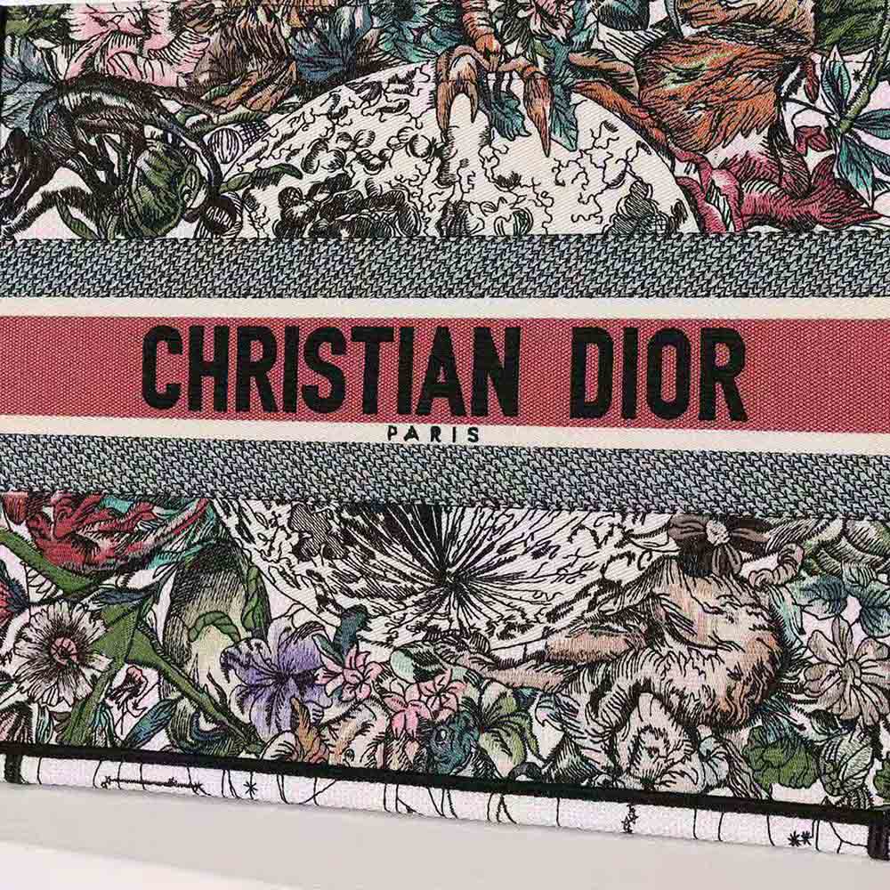 TÚI Dior Women Medium Dior Book Tote Multicolor Dior Constellation Embroidery