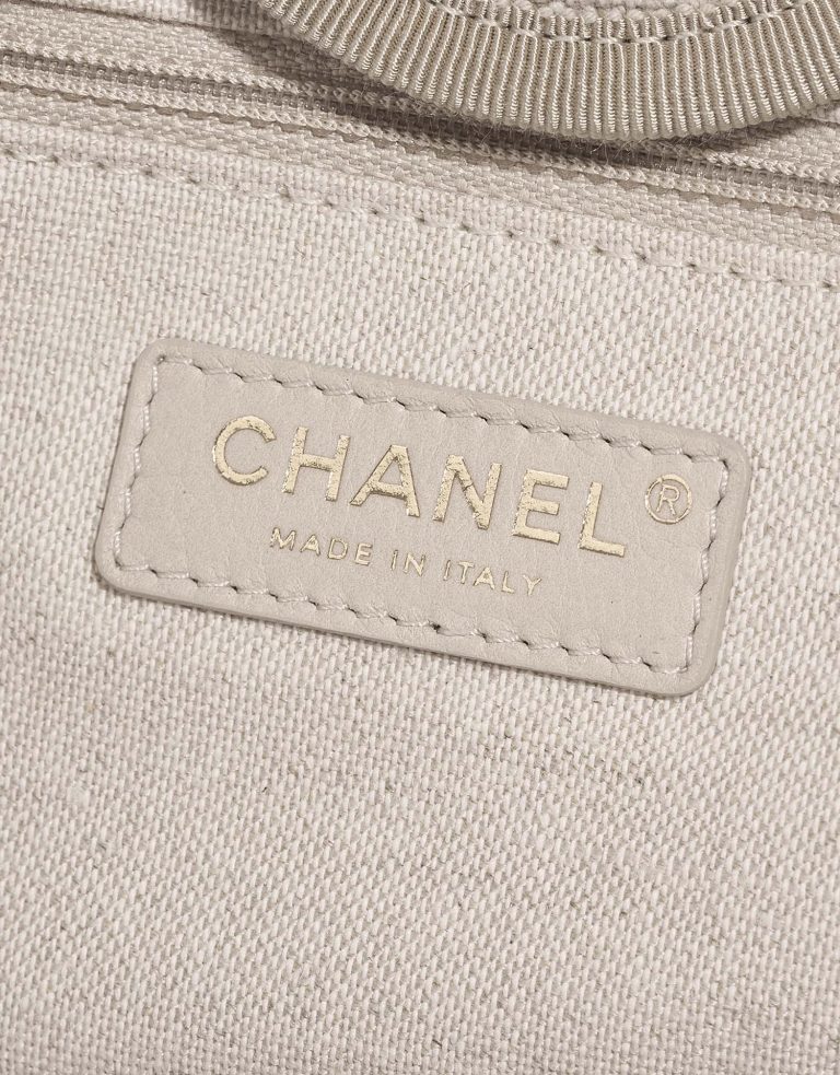 TÚI Chanel Deauville Medium Canvas Beige Blue
