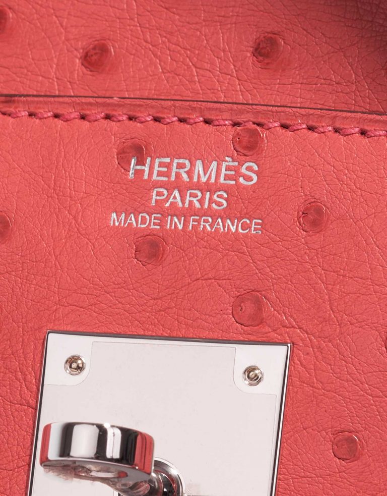 TÚI Hermès Birkin 30 Ostrich Bougainvillier Silver Buckle khóa trắng