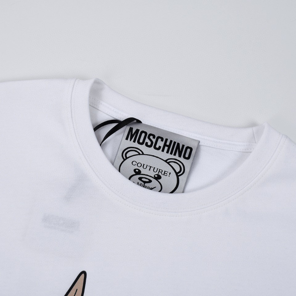 ÁO MOSCHINO print cotton jersey T-shirt