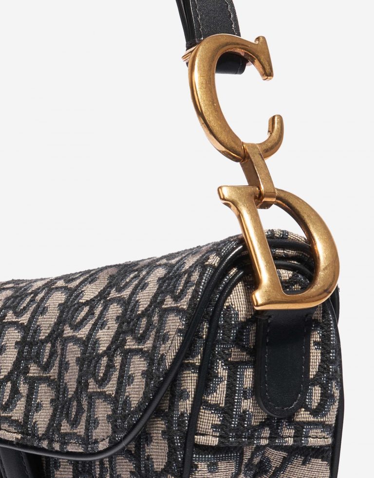 TÚI Dior Saddle Medium Oblique Jacquard Blue