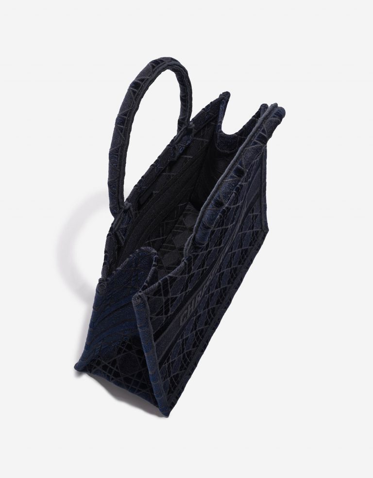 TÚI Dior Book Tote Medium Canvas Velvet Navy Blue