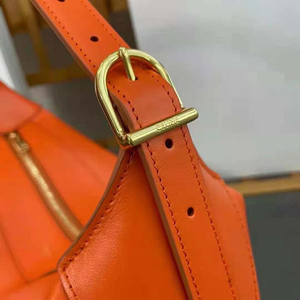 TÚI Celine Women Medium Romy in Supple Calfskin-Orange