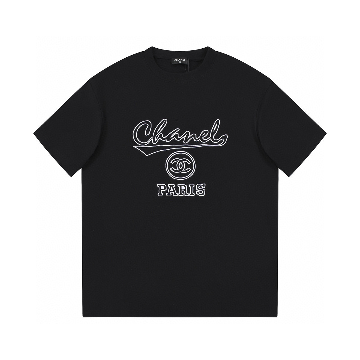ÁO CHANEL print cotton jersey T-shirt