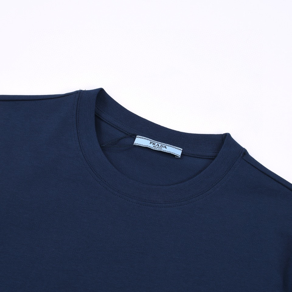 ÁO PRADA print cotton jersey T-shirt
