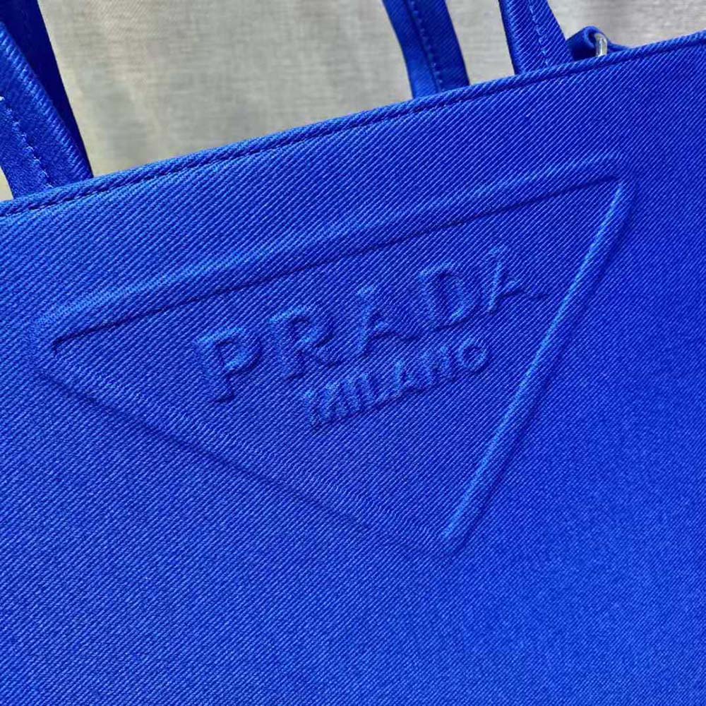 TÚI Prada Drill Tote Handles Bag-Blue