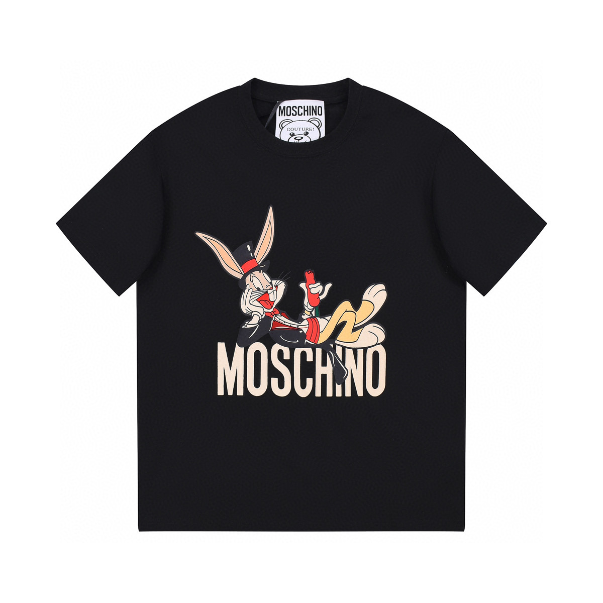 ÁO MOSCHINO print cotton jersey T-shirt