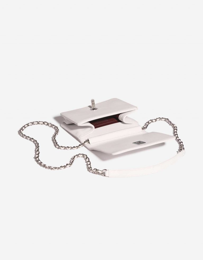 TÚI Chanel Mini Flap Lamb White