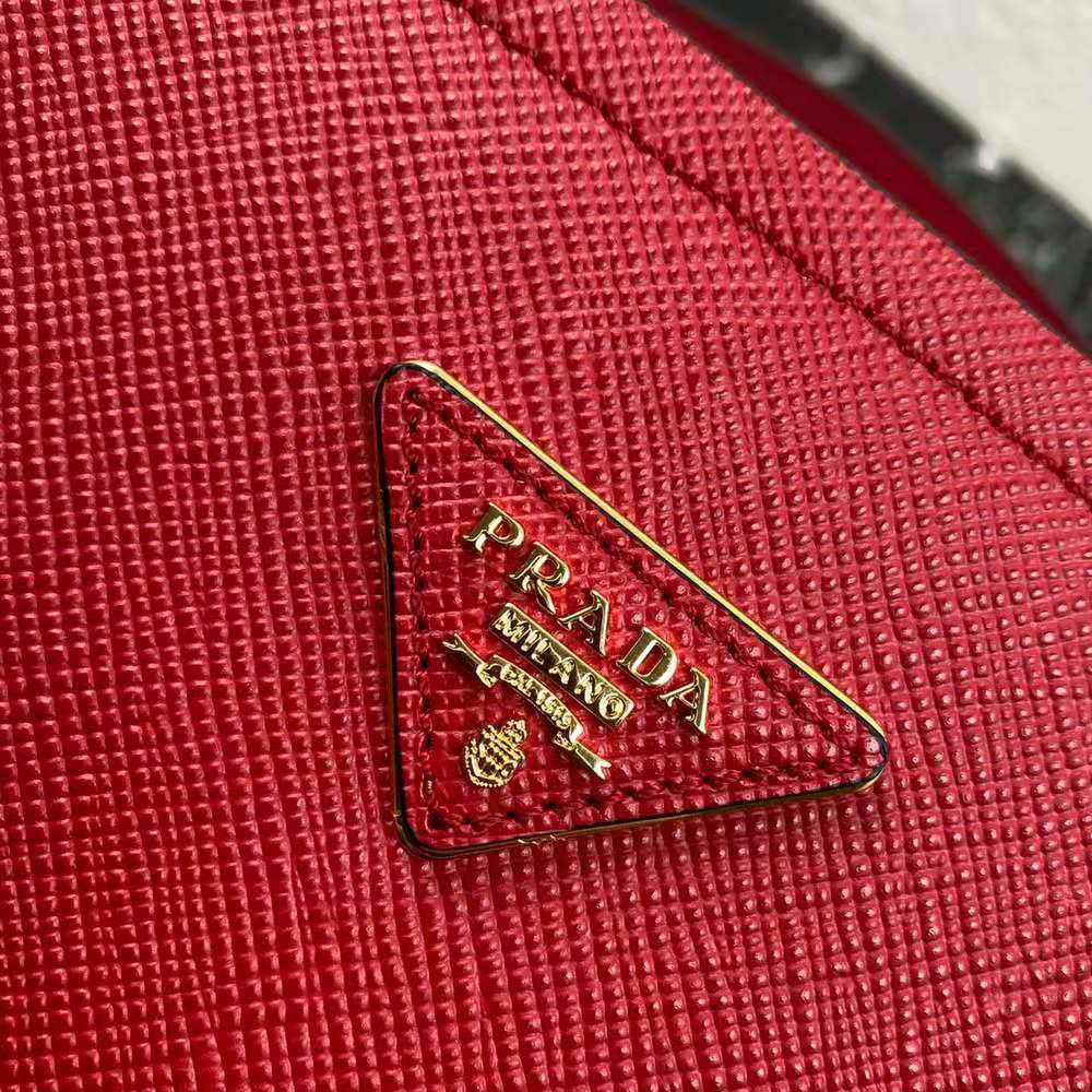 TÚI Prada Saffiano Leather Prada Matinee Bag-Red