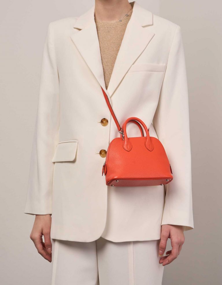 TÚI Hermès Bolide 20 Mini Chèvre Mysore Orange Poppy