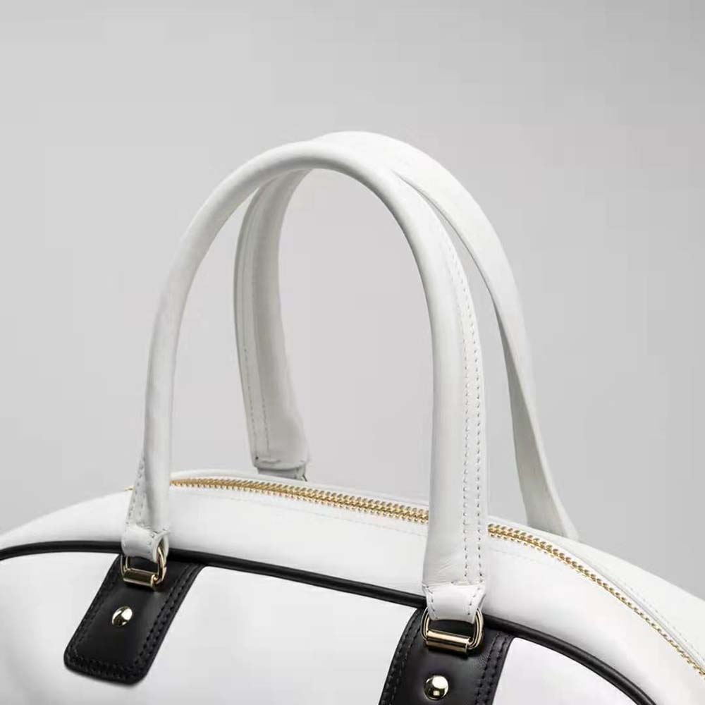 TÚI Dior Women Medium Dior Vibe Zip Bowling Bag White Smooth Calfskin