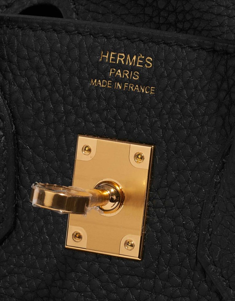 TÚI Hermès Birkin 25 Togo Black Gold Buckle khóa vàng