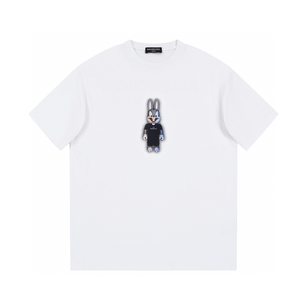 ÁO BALENCIAGA RABBIT print cotton jersey T-shirt