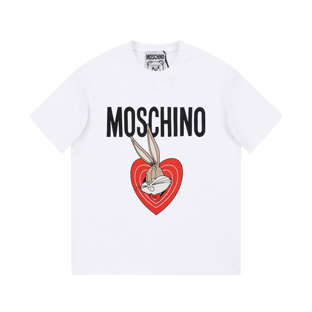 ÁO MOSCHINO print cotton jersey T-shirt