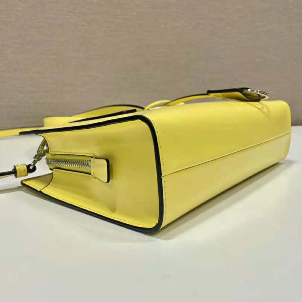 TÚI Prada Women Re-Edition 1995 Brushed-Leather Medium Handbag-Yellow