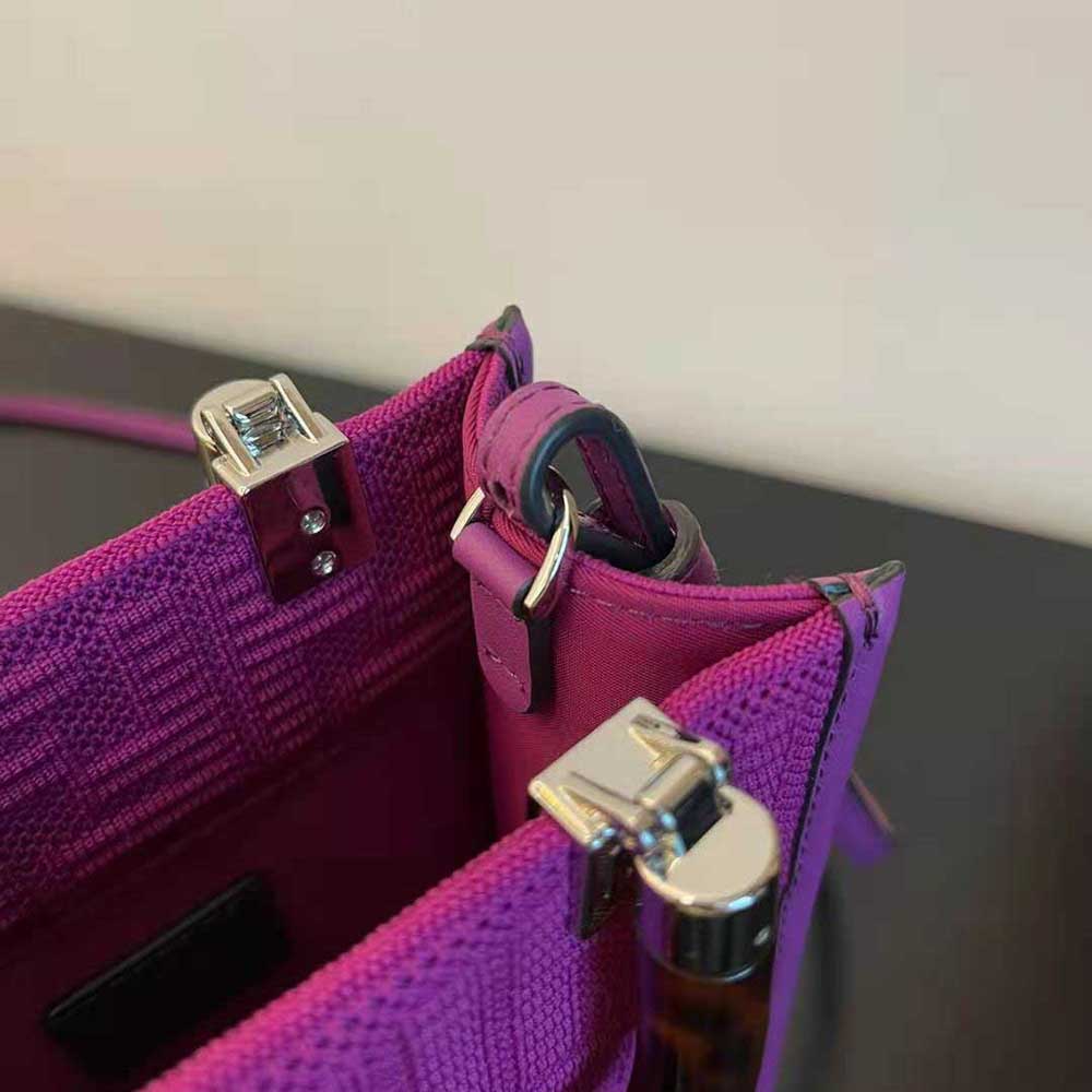 TÚI Fendi Mini Sunshine Shopper FF Fabric Mini-Bag
