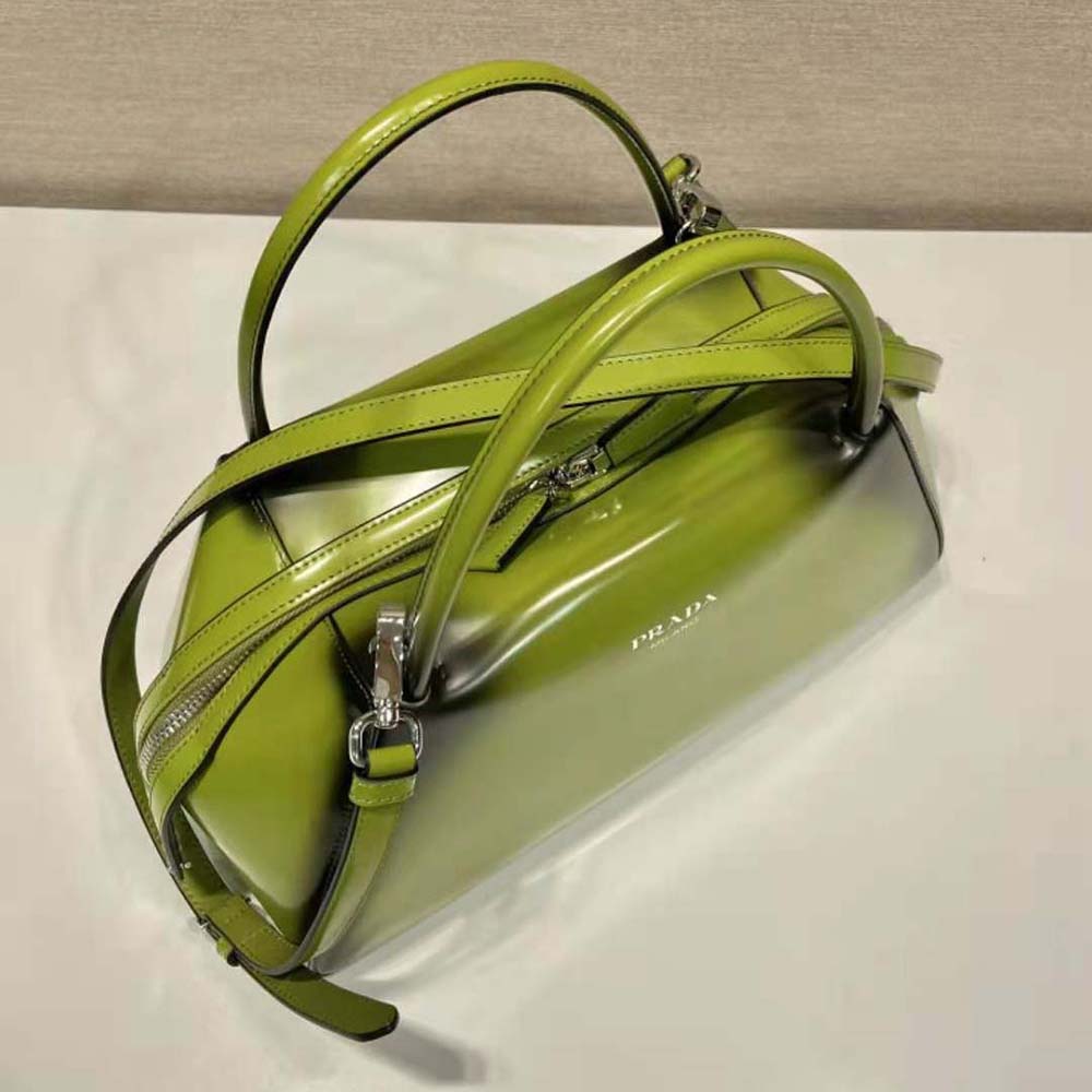 TÚI Prada Medium Brushed Leather Prada Supernova Handbag-Green