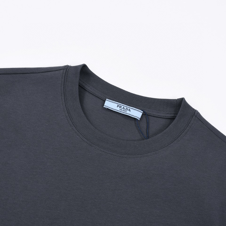 ÁO PRADA print cotton jersey T-shirt