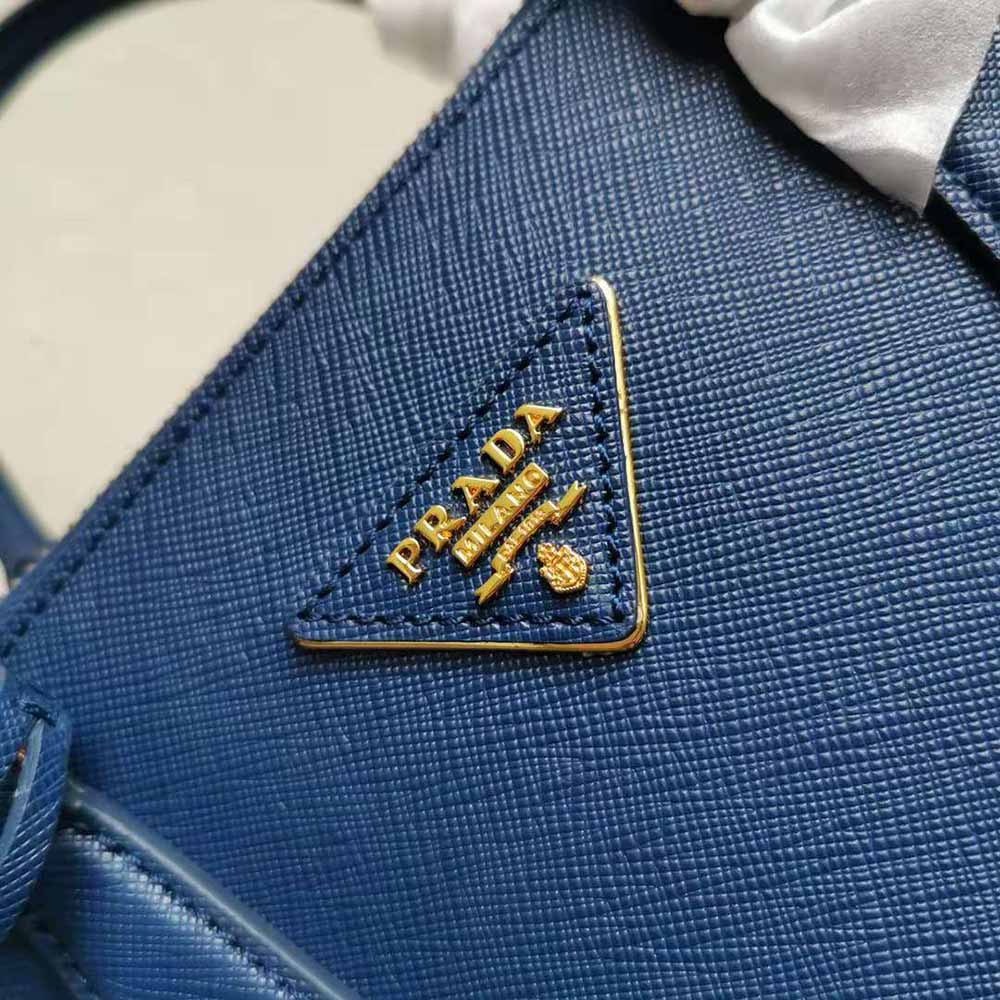 TÚI Prada Saffiano Leather Prada Galleria Bag-Navy