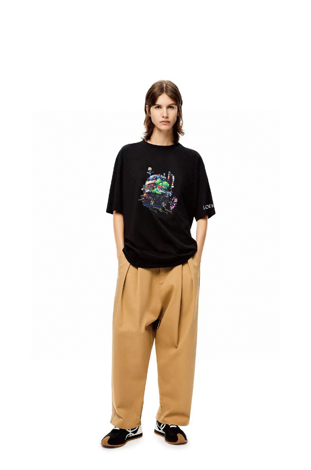 ÁO LOEWE SPAIN print cotton jersey T-shirt