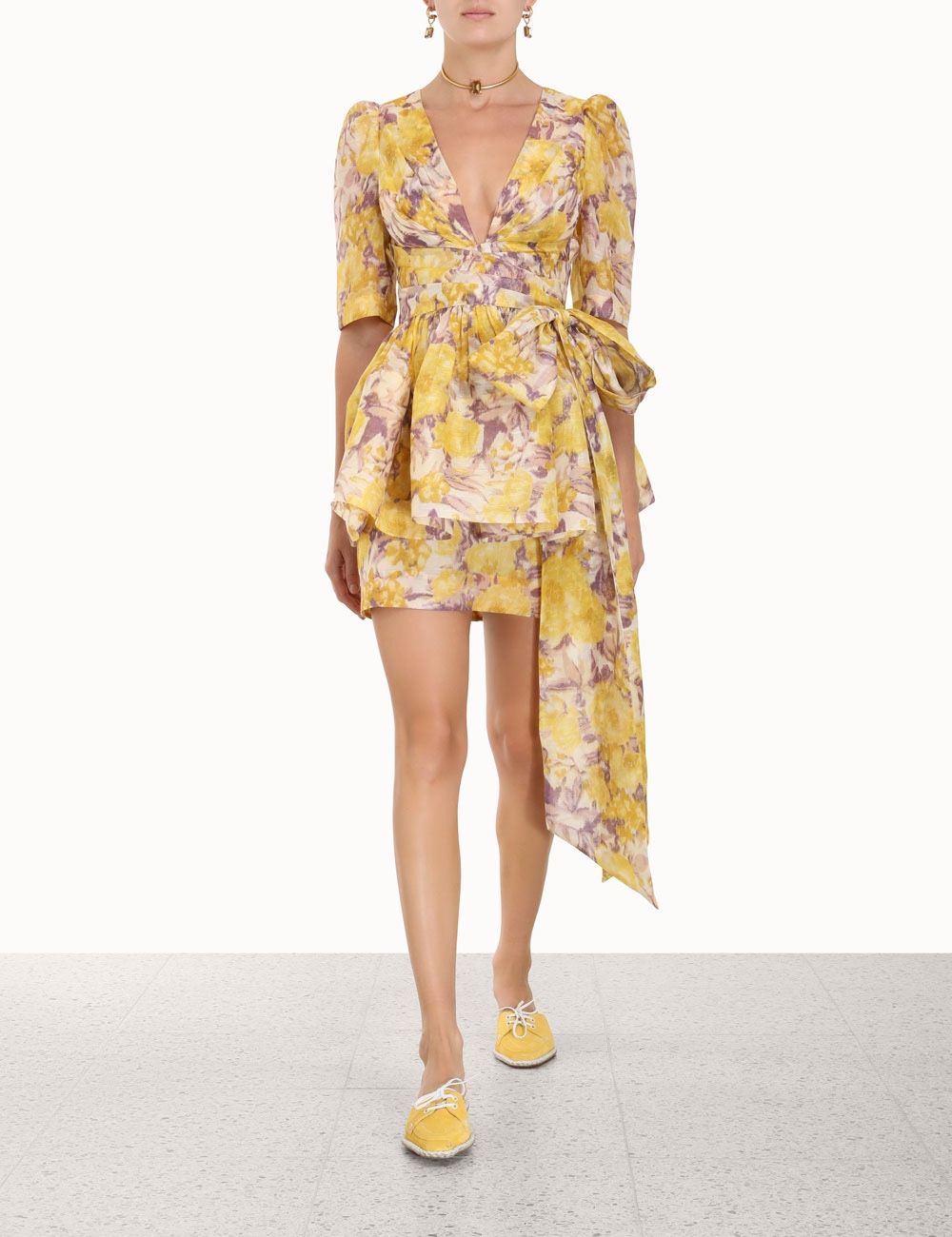 VÁY ZIMMERMANN Flower Vintage Dress With Charm