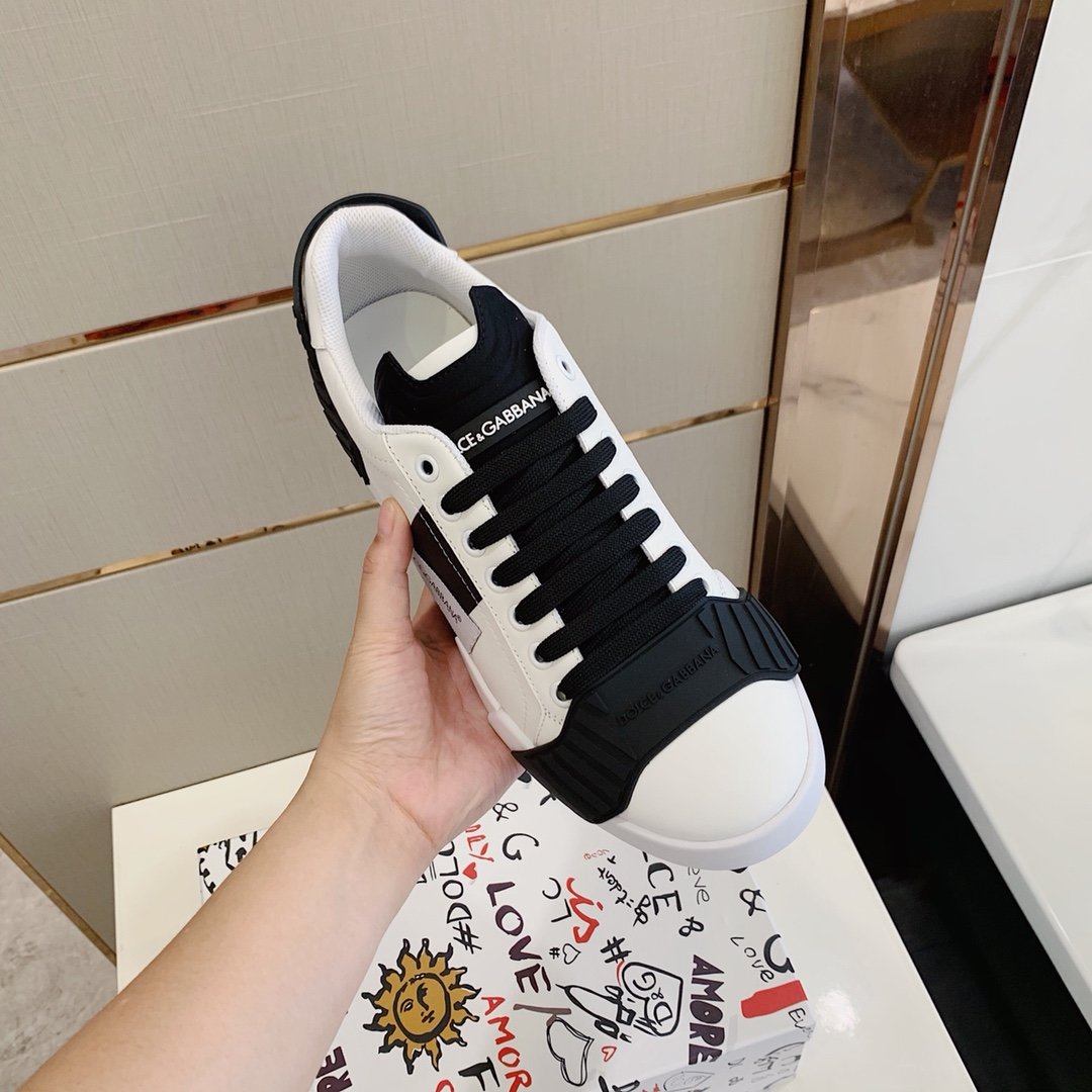 GIÀY DOLCE & GABBANA BLACK WHITE SNEAKERS