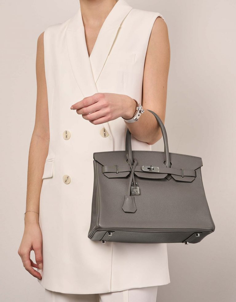 TÚI Hermès Birkin 30 Epsom Gris Asphalte