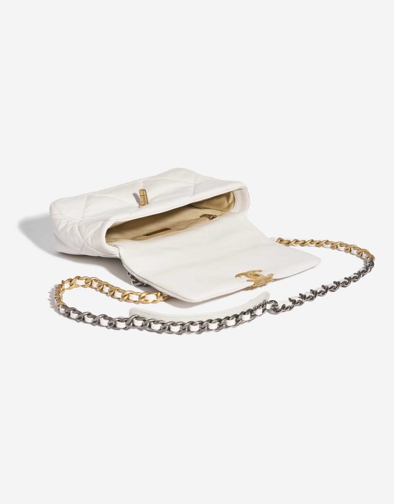 TÚI Chanel 19 Flap Bag Lamb Cream