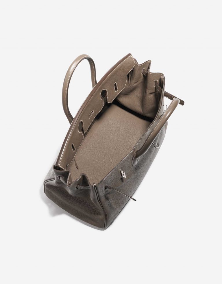 TÚI Hermès Birkin 35 Togo Etoupe Silver Buckle khóa trắng