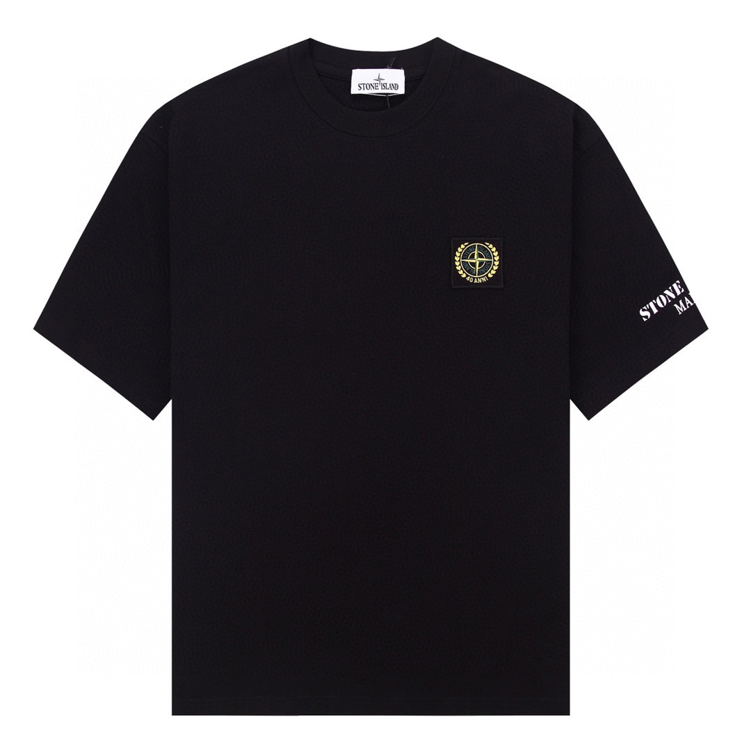 ÁO STONE ISLAND print cotton jersey T-shirt