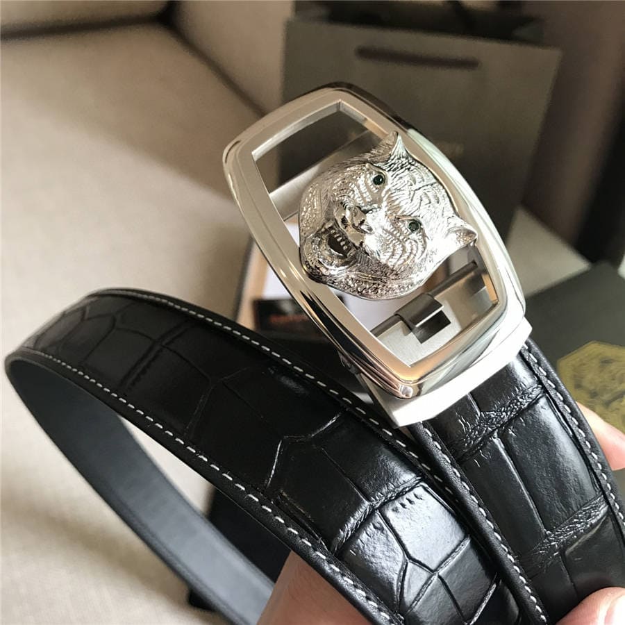 DÂY LƯNG STEFANO RICCI CROCODILE LEATHER DA CÁ SẤU Belt Khóa vàng