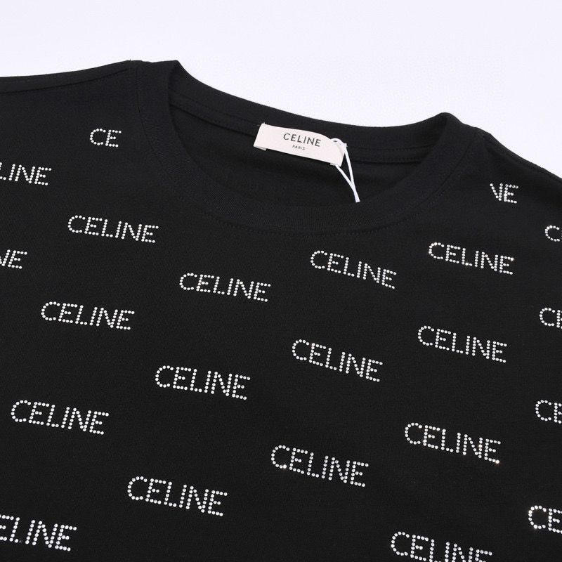 ÁO CELINE PARIS print cotton jersey T-shirt
