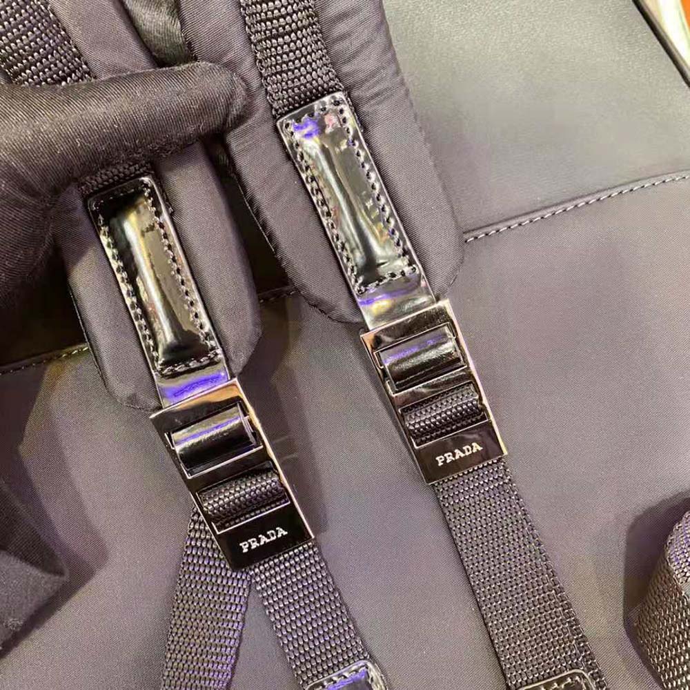 BALO Prada Re-Nylon and Leather Backpack-Black