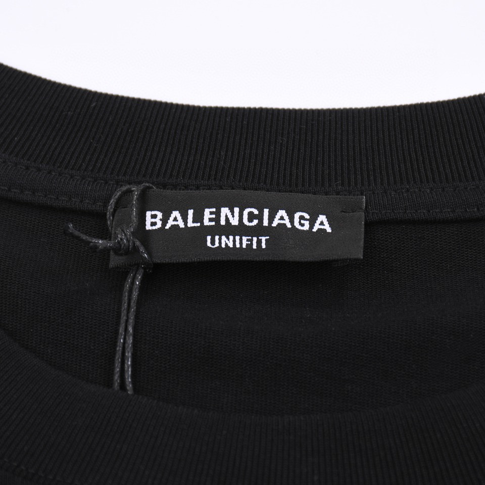 ÁO BALENCIAGA T SHIRT BLACK UNISEX