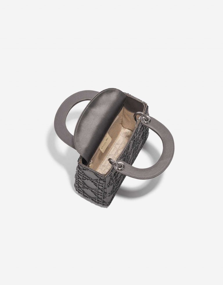 TÚI Dior Lady Mini Satin Grey