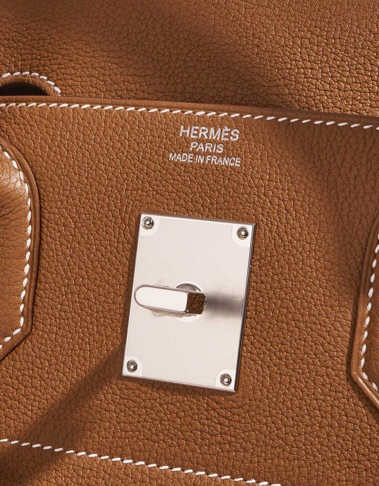 TÚI Hermès Haut à Courroies 40 Togo Gold Silver Buckle khóa trắng