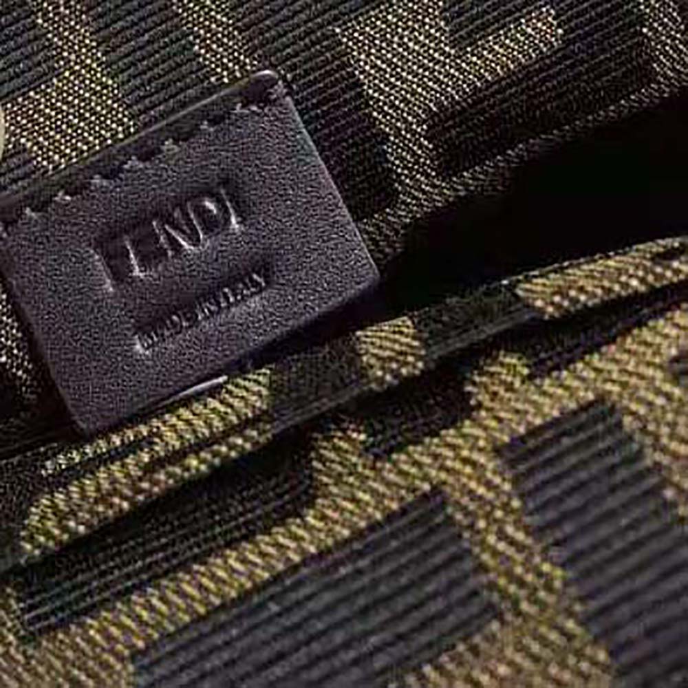 TÚI Fendi Mini Baguette Brown Fabric Bag