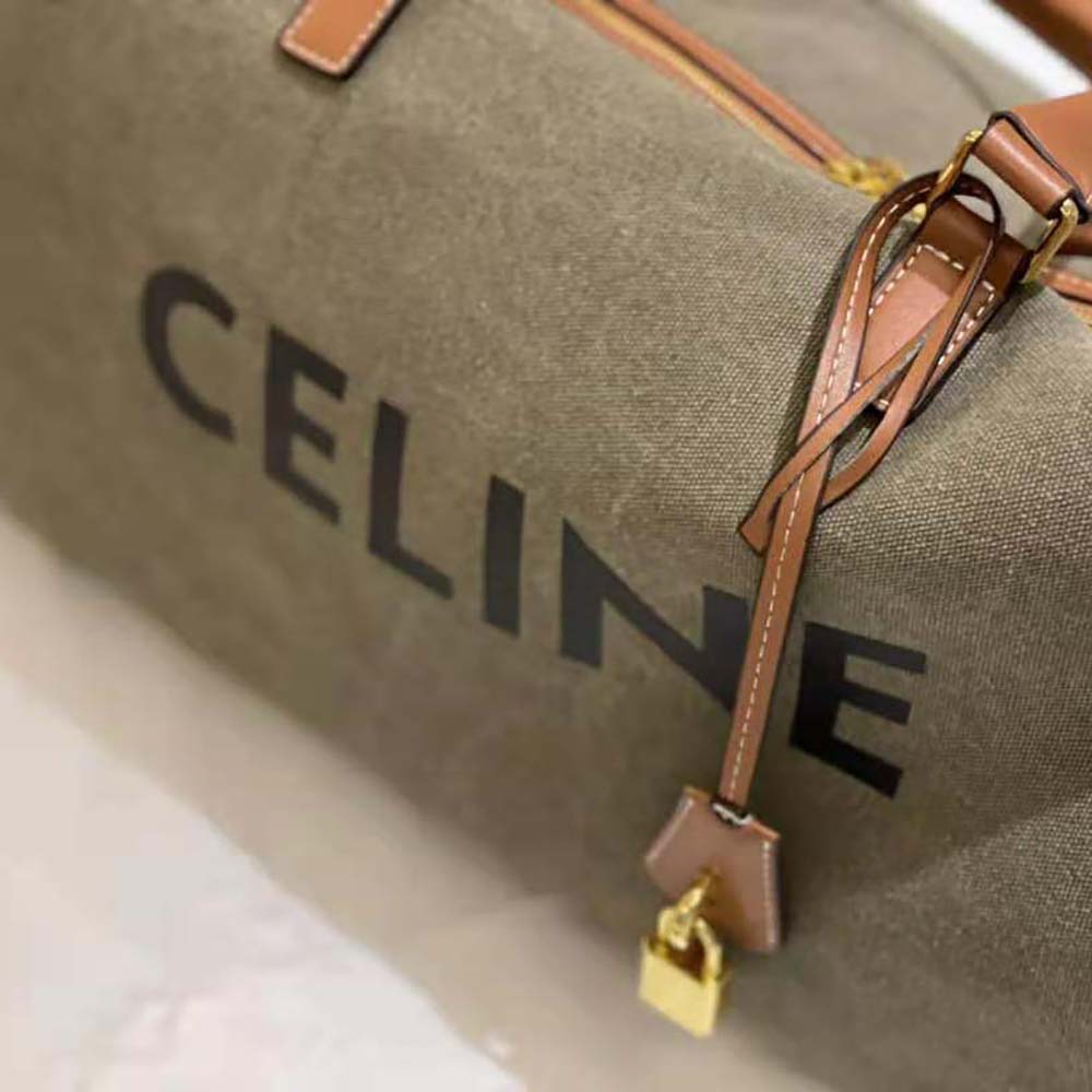 TÚI Celine Large Voyage Bag in Textile with Celine Print and Calfskin