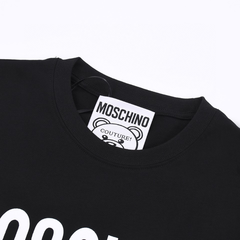 ÁO MOSCHINO print cotton jersey T-shirt