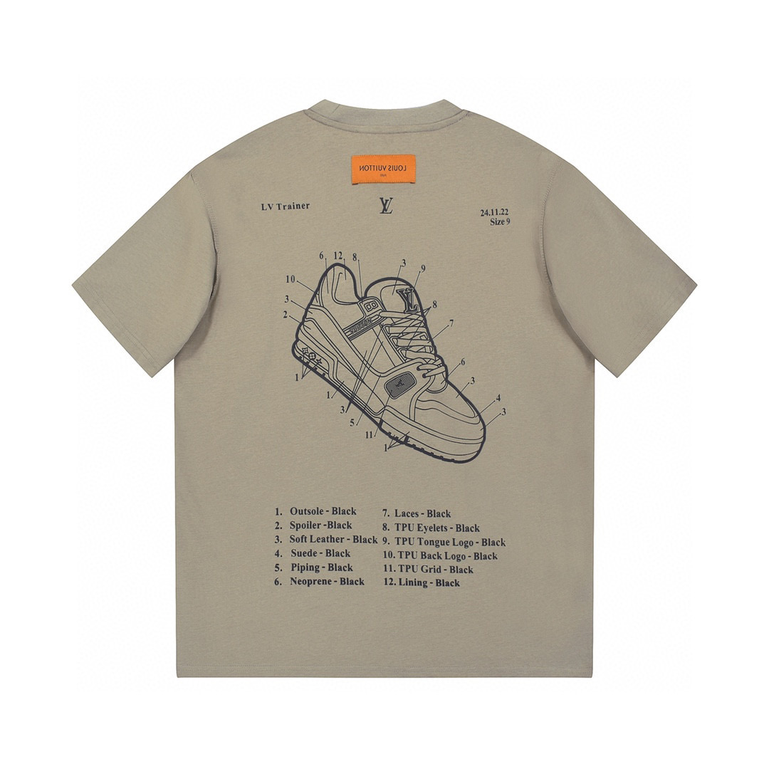 ÁO LOUIS VUITTON print cotton jersey T-shirt