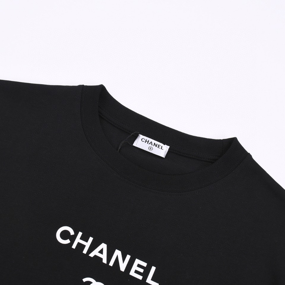 ÁO CHANEL print cotton jersey T-shirt