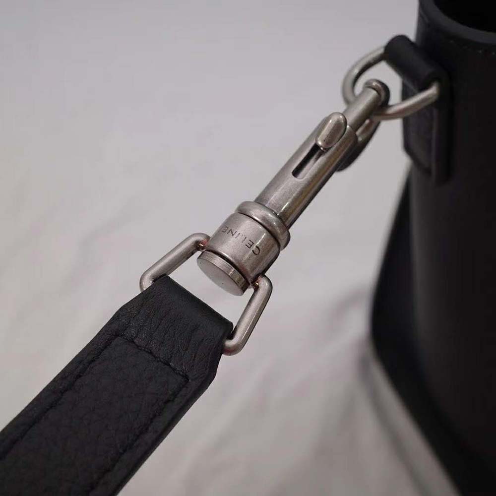 TÚI Celine Women Nano Luggage Bag in Drummed Calfskin-Black