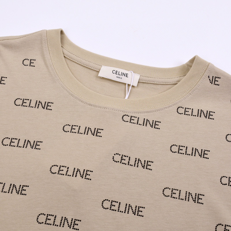 ÁO CELINE PARIS print cotton jersey T-shirt