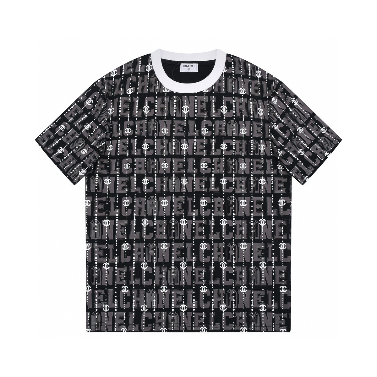 ÁO CHANEL LOGO T SHIRT BLACK